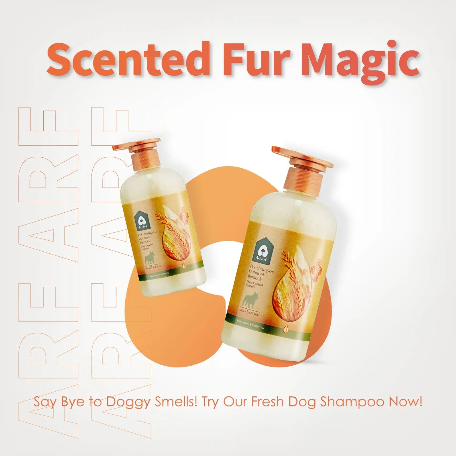 Arf Arf Dog Shampoo Odor Control, Refreshing Oatmeal Formula 16oz Arf Arf