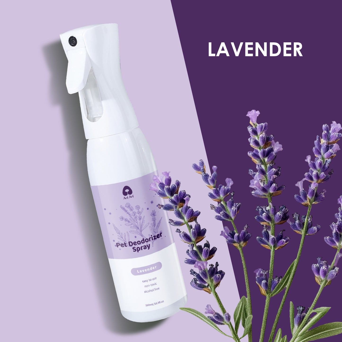 ArfArf pet deodorizer spray lavender