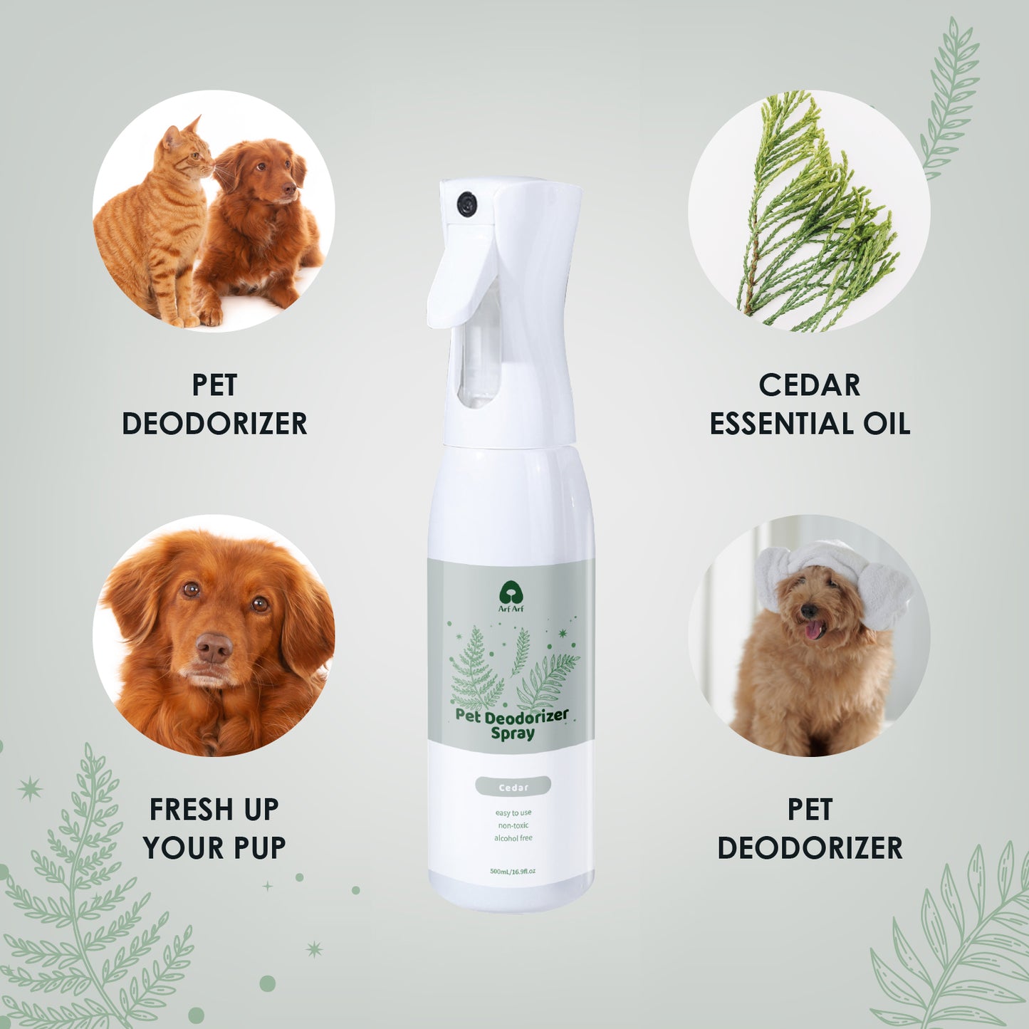 ArfArf pet deodorizer spray cedar