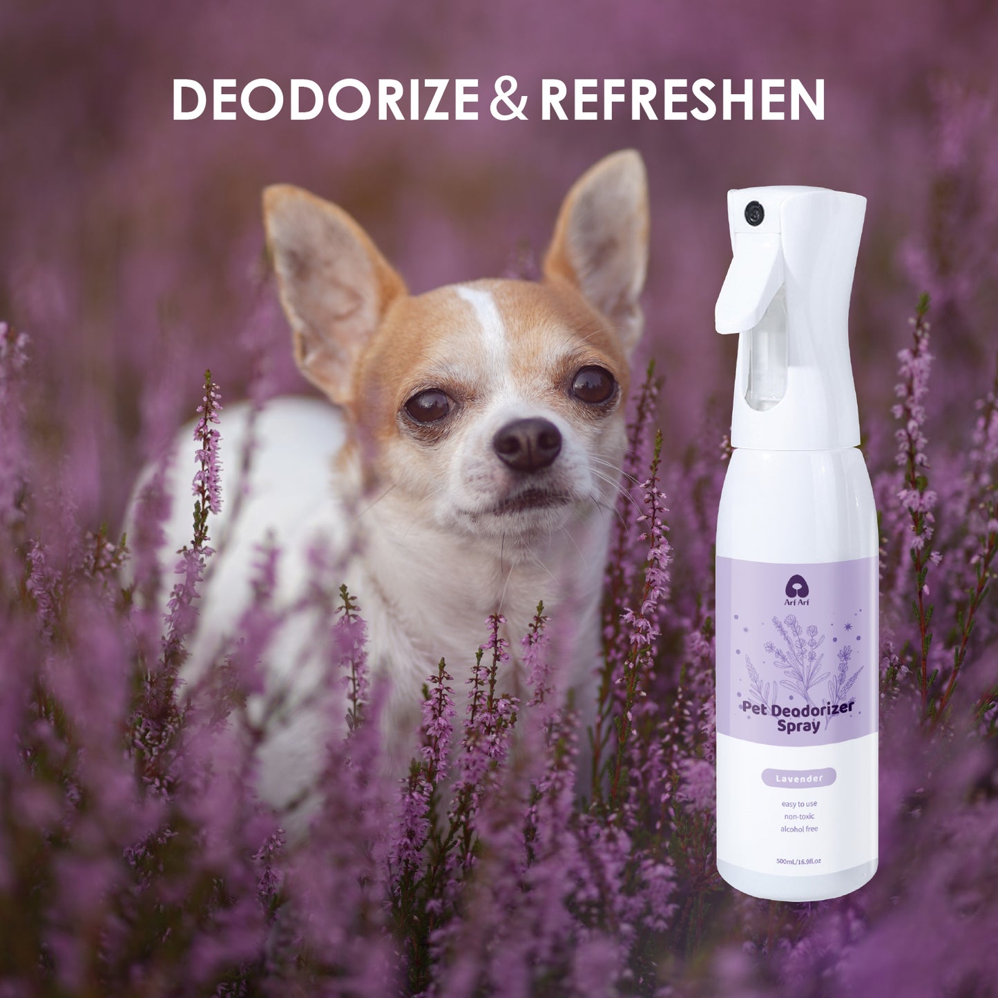 ArfArf pet deodorizer spray lavender