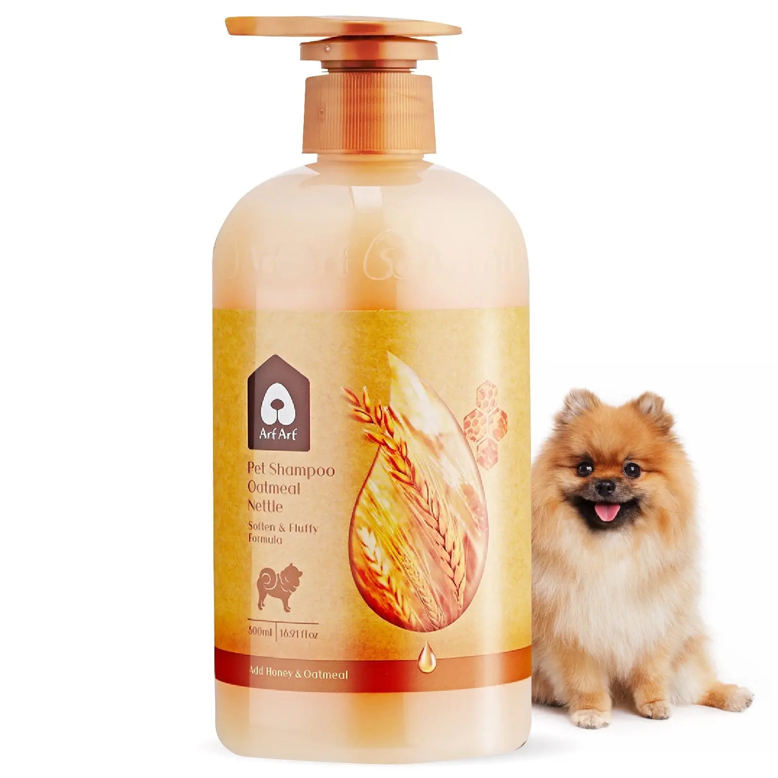 Arf Arf Dog Shampoo Softening Formula, Soften & Fluffy Oatmeal 16oz Arf Arf