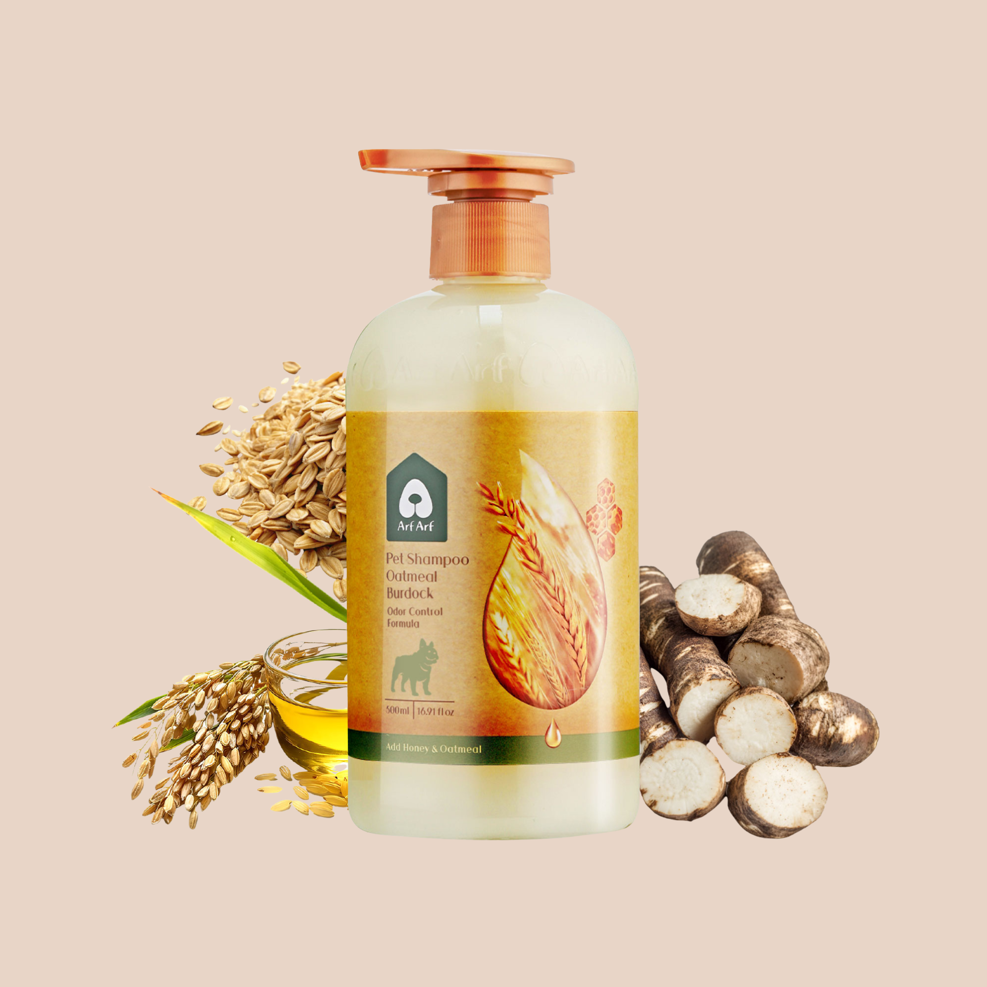 【Arf Arf】Dog Shampoo Odor Control - Refreshing Oatmeal Formula (16oz)