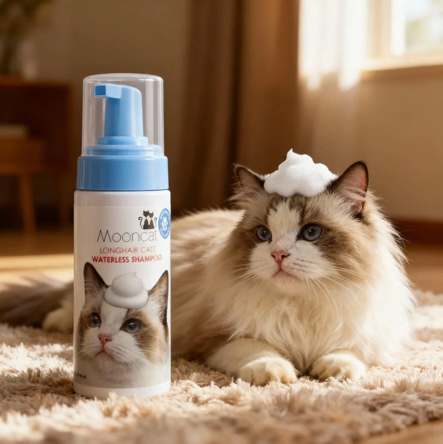 Mooncat® Waterless Shampoo for Longhair Cats – 5 oz