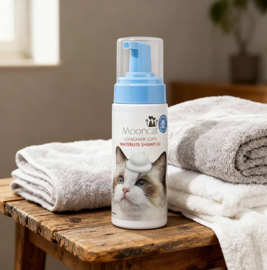 Mooncat® Waterless Shampoo for Longhair Cats – 5 oz