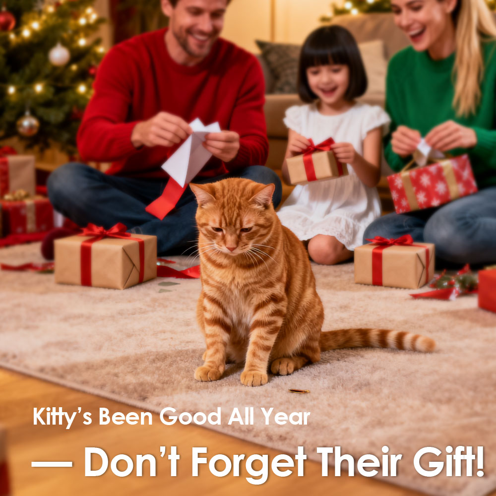 Mooncat® Christmas Grooming Set - Waterless Shampoo, Paw Balm & Dental Wipes (Limited Edition)