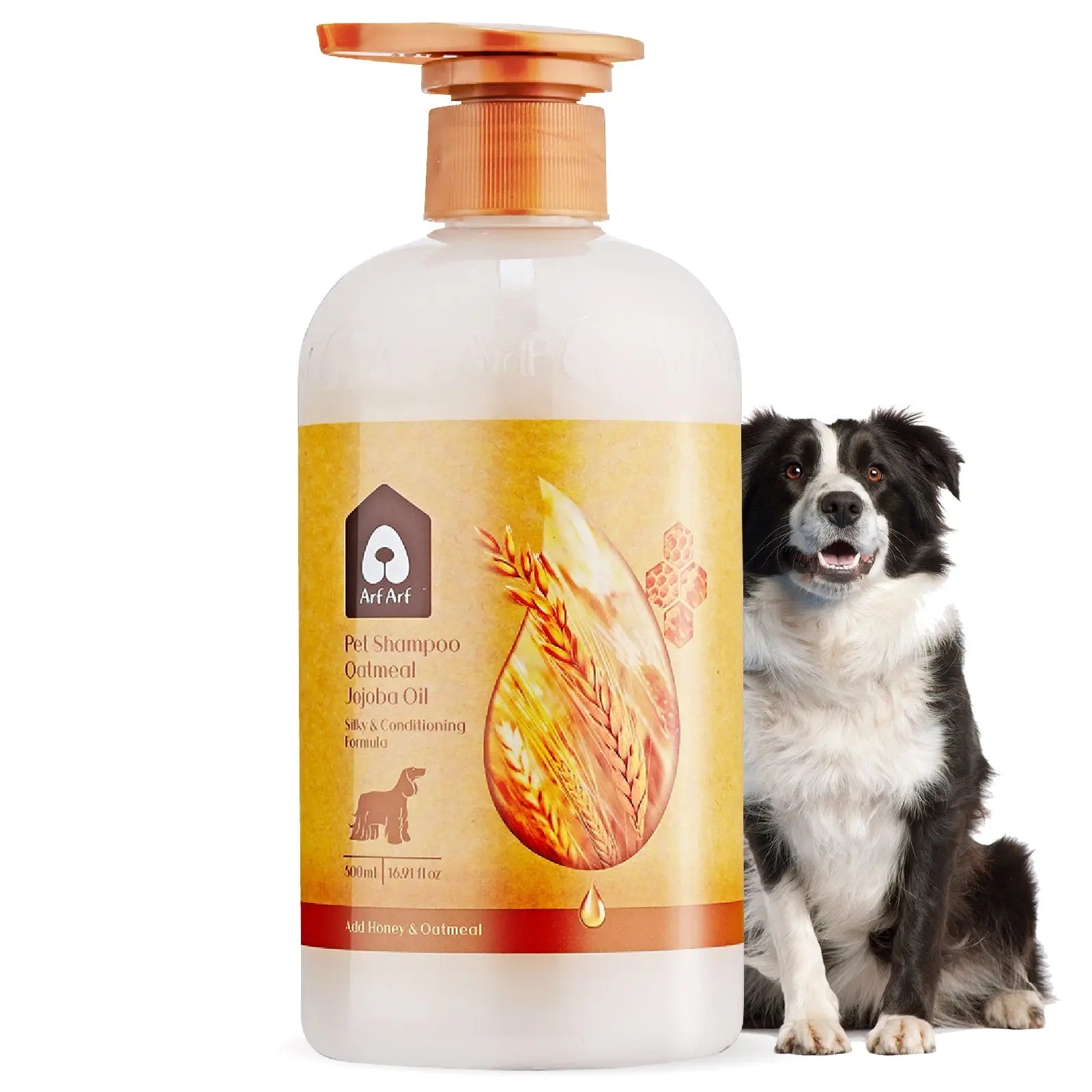 Arf Arf Dog Shampoo Silky & Conditioning, Hydrating Oatmeal Formula 16oz Arf Arf