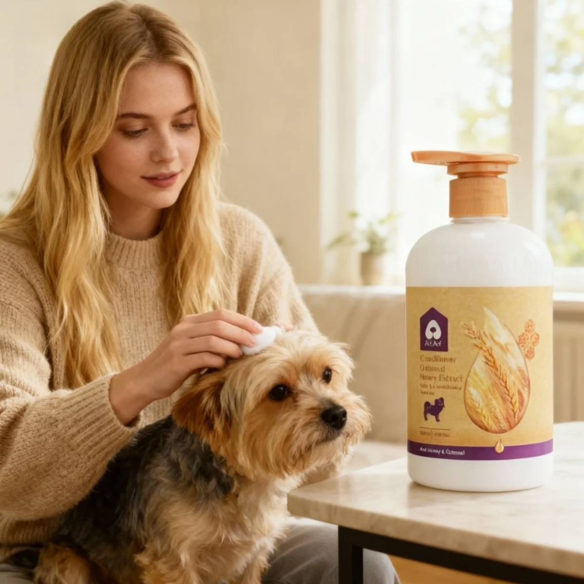 Arf Arf® Dog Conditioner - Moisturizing Oatmeal Formula 16oz for Healthy Coats