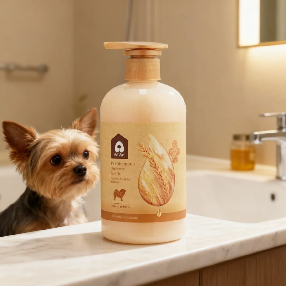 Arf Arf® Dog Shampoo - Soften & Fluffy Oatmeal Formula 16oz for Silky Smooth Coats