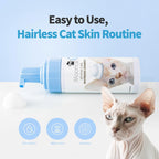 【Mooncat】Waterless Shampoo for Sphynx Cats - Gentle 5 oz Formula for Clean and Fresh Fur