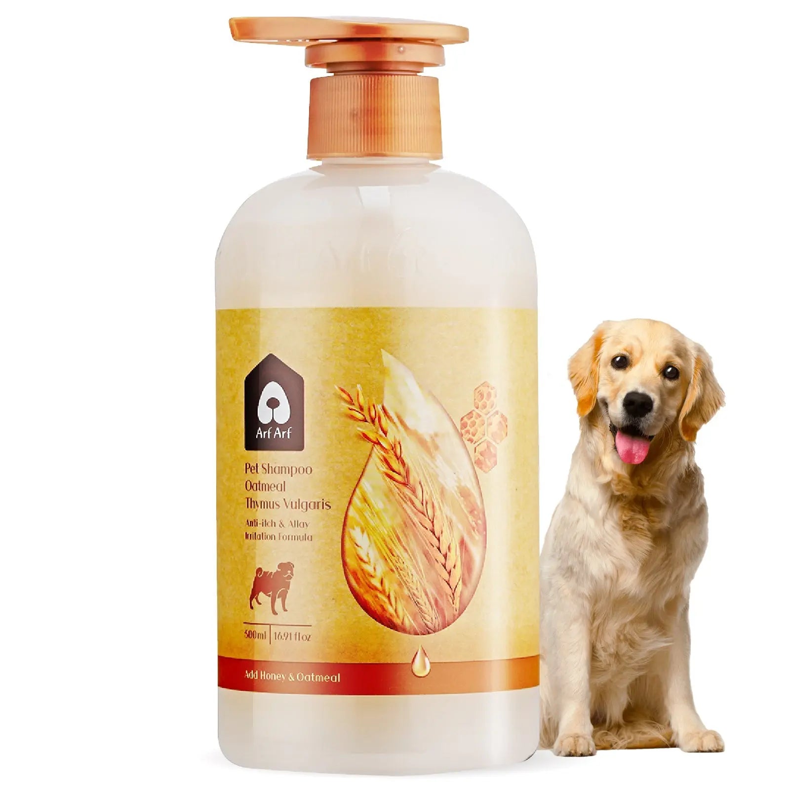 Arf Arf Dog Shampoo Itch Relief, Allay Itch & Irritation Oatmeal Formula 16oz Arf Arf