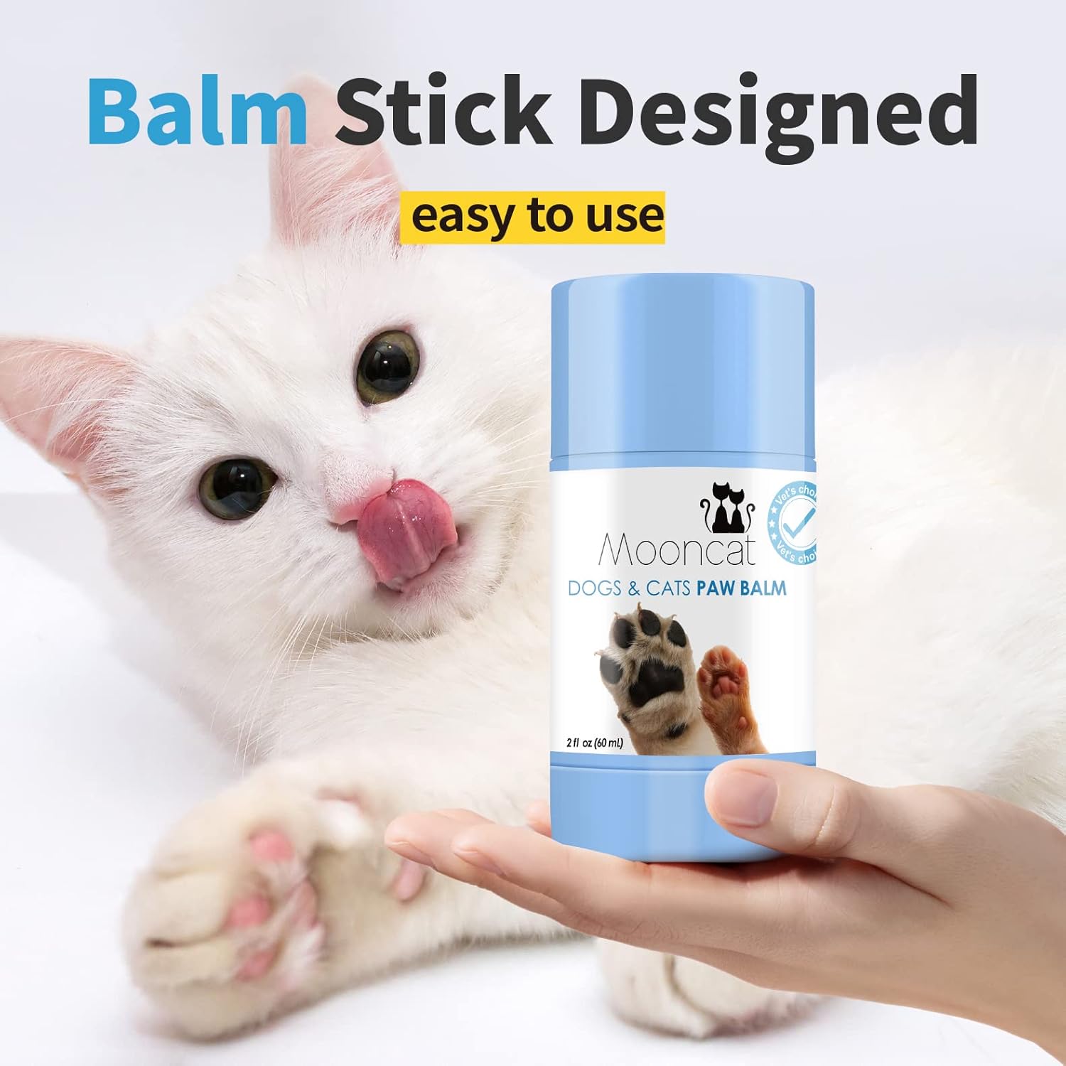 Mooncat Dog&Cats Paw Balm - 2 oz (60mL) Mooncat