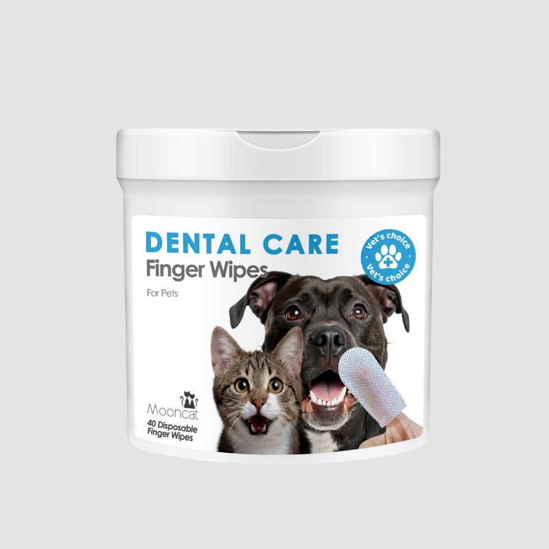 Mooncat® Dental Care Finger Wipes for Pets - 40 Wipes