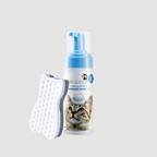 Mooncat® SnapBath Dry Cat Shampoo(5oz) & Brush — Mess‑Free Refresh