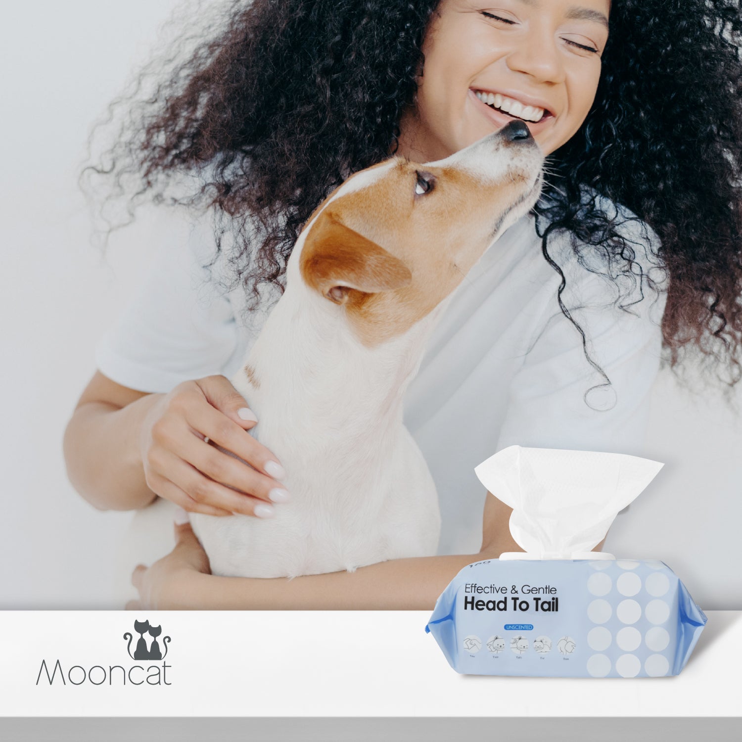 Mooncat Unscented Pet Wipes