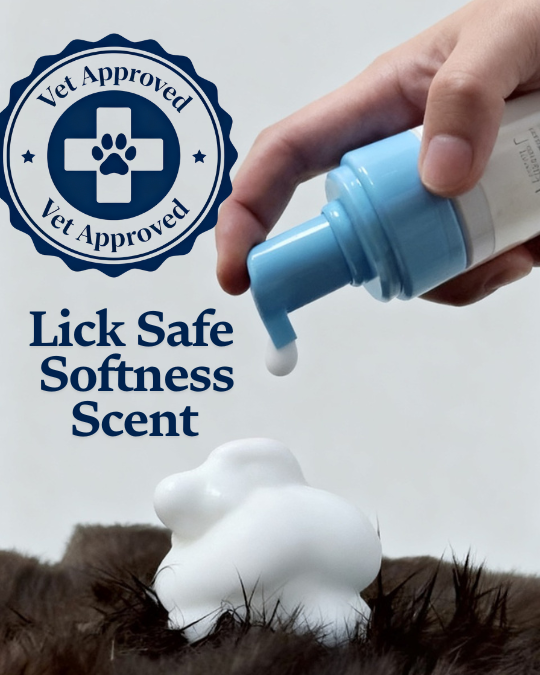 【Mooncat】Waterless Shampoo for Cats and Brush Kit - 5 oz for Shorthair Cats