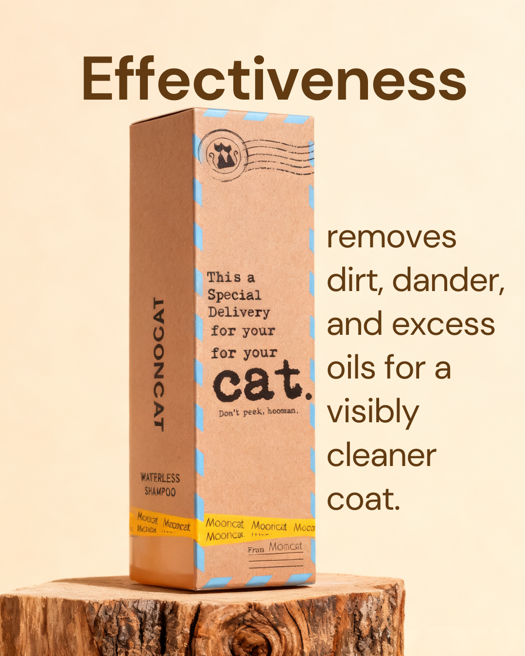 【Mooncat】Waterless Shampoo for Cats and Brush Kit - 5 oz for Shorthair Cats