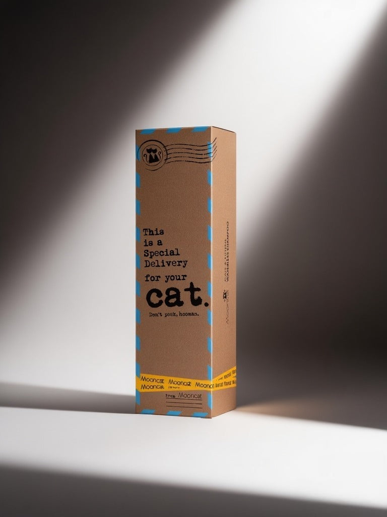 Mooncat Waterless Shampoo for Shorthair Cats and Brush Kit - 5 oz