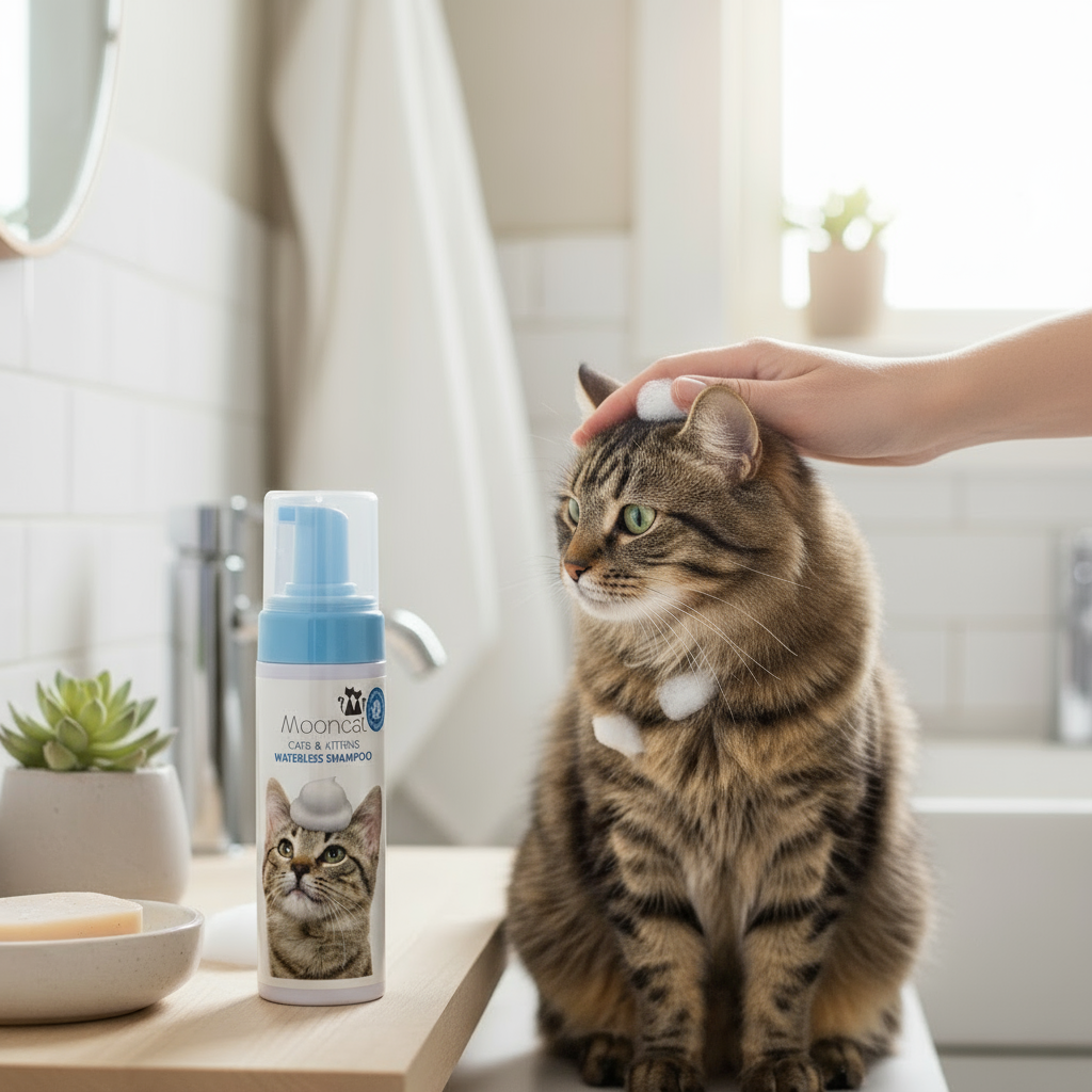 Mooncat® Waterless Shampoo for Shorthair Cats - 5 oz