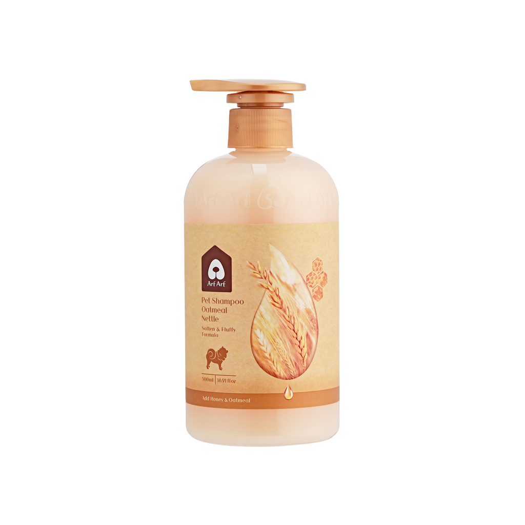 【Arf Arf】Dog Shampoo - Soften & Fluffy Oatmeal Formula 16oz for Silky Smooth Coats