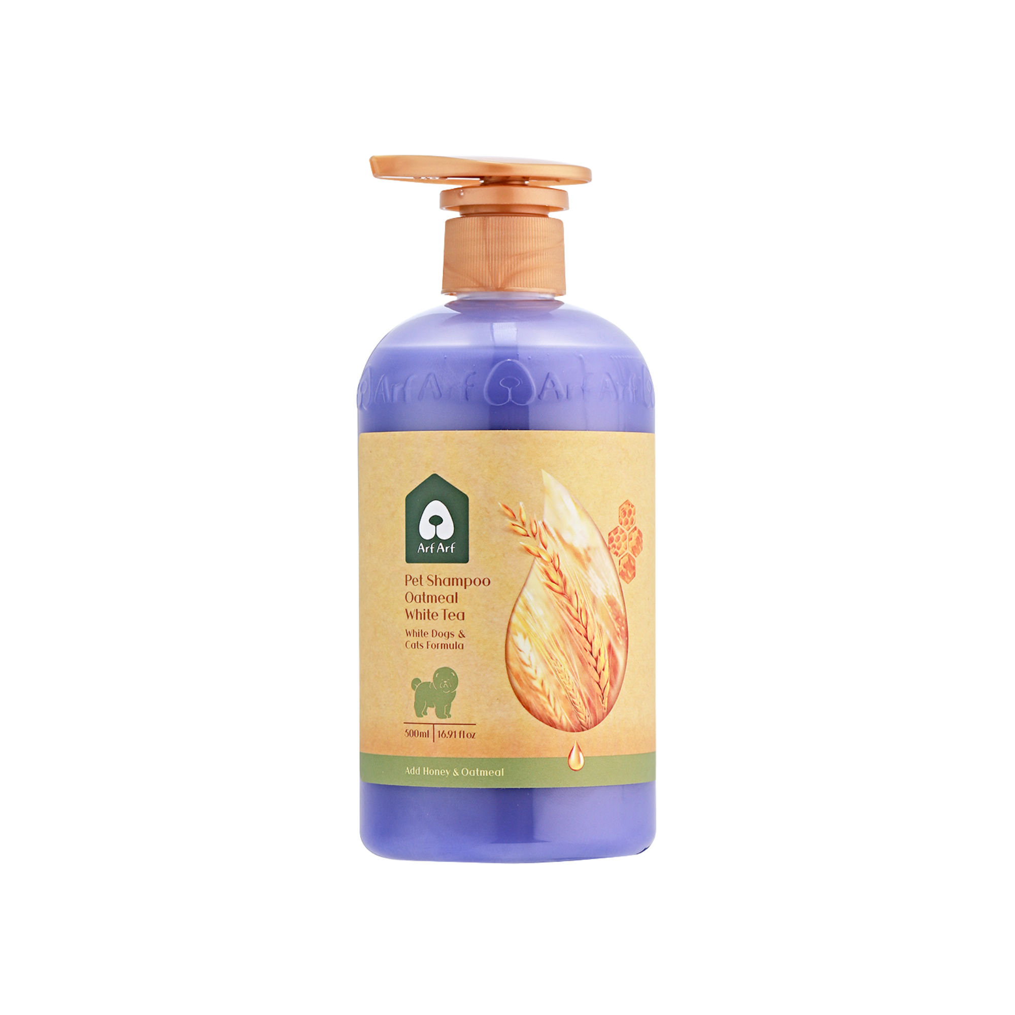 【Arf Arf】Dog Shampoo - White-Coated Brightening Oatmeal Formula, 16oz