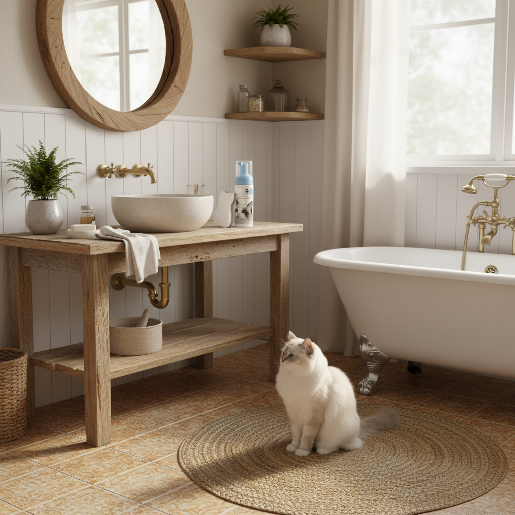 Mooncat® Waterless Shampoo for Longhair Cats and Brush Kit - 5 oz