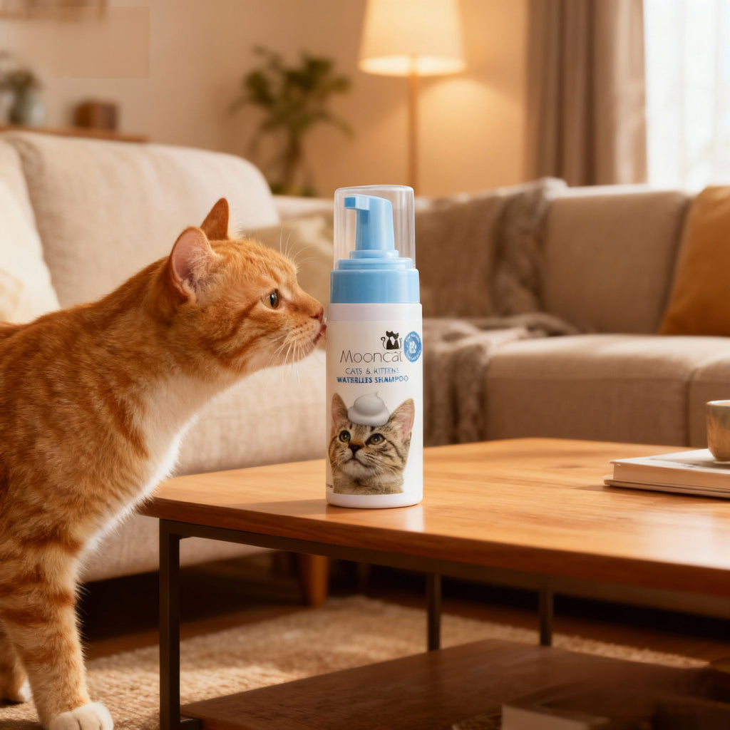 Mooncat® Waterless Shampoo for Shorthair Cats - 5 oz