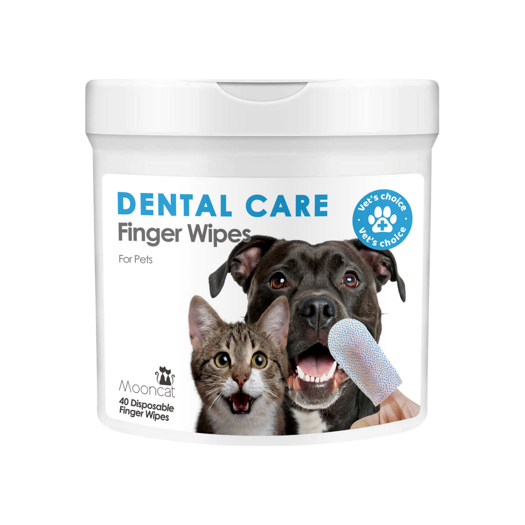 Mooncat® Dental Care Finger Wipes for Pets - 40 Wipes