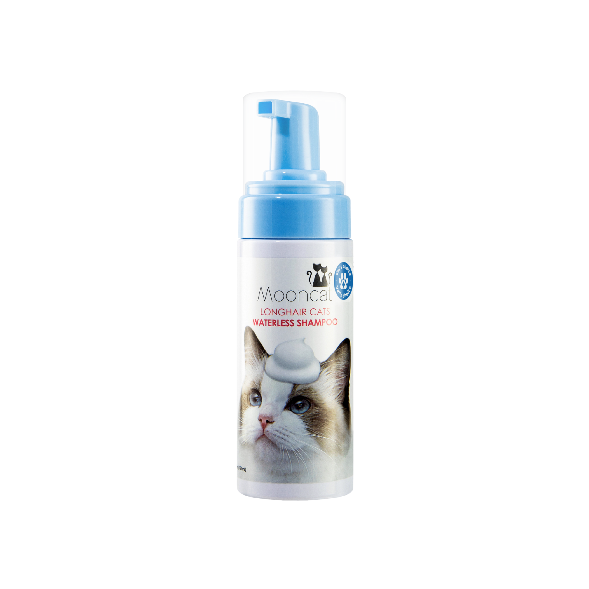 【Mooncat】Waterless Shampoo for Longhair Cats – 5 oz - No Rinse Cleanser