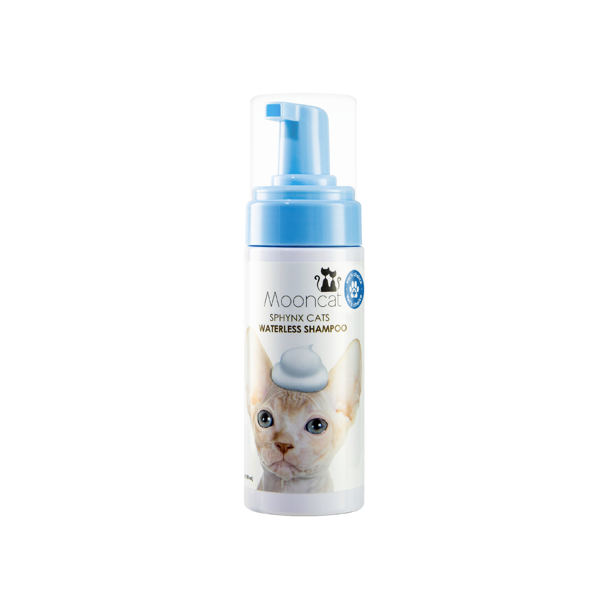 Mooncat® Waterless Shampoo for Shorthair Cats and Brush Kit - 5 oz